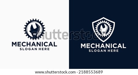 engine repair mechanic logo, Service, maintenance, Automotive and motorcycle repair shop logos and cars