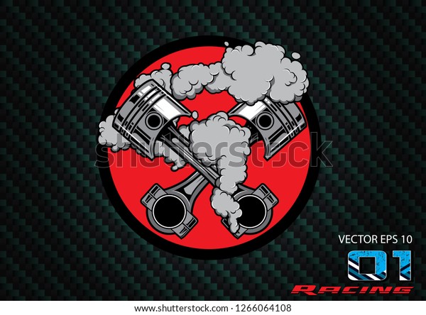 Engine Shoulder Car Piston Racing Car Stock Vector (Royalty Free ...