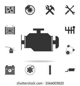 engine sign in the car icon. Detailed set of car repear icons. Premium quality graphic design icon. One of the collection icons for websites, web design, mobile app on white background
