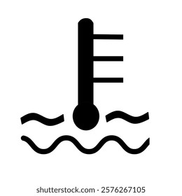 Engine temperature checking light indicator illustration drawing