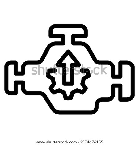 Engine Tune Up icon line vector illustration