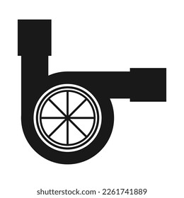 Engine turbo icon illustration design