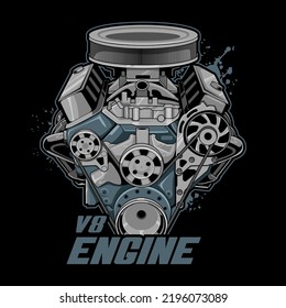 the Engine Vector of car	