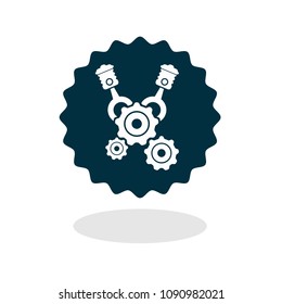 engine vector icon. vector illustration