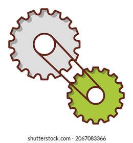 engine Vector illustration on a transparent background. Premium quality symbols.Vector line flat color icon for concept and graphic design. - Powered by Shutterstock - Get 15% off with code: PIKWIZARD15