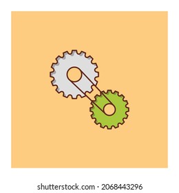 engine Vector illustration on a transparent background. Premium quality symbols.Vector line flat color icon for concept and graphic design. - Powered by Shutterstock - Get 15% off with code: PIKWIZARD15