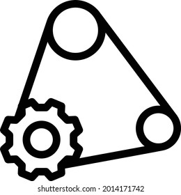 motor con fondo blanco. el motor es un símbolo de inteligencia artificial.