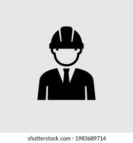 Engineer Avatar Vector Line Icon