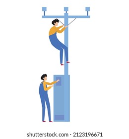 construcción y mantenimiento de electricidad por ingenieros