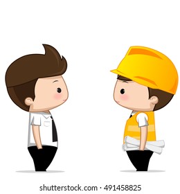 engineer cartoon vector
