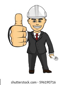 Engineer cartoon vector
