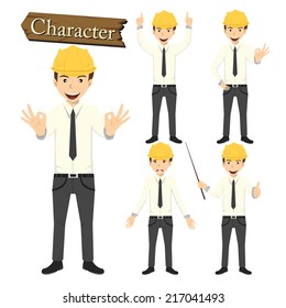 Engineer character set vector