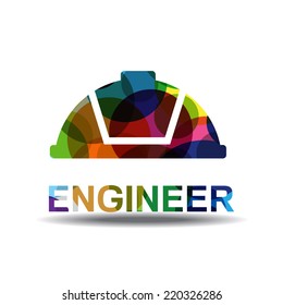 Engineer Colorful Vector Icon Design