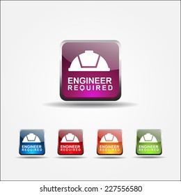 Engineer Colorful Vector Icon Design