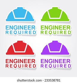 Engineer Colorful Vector Icon Design