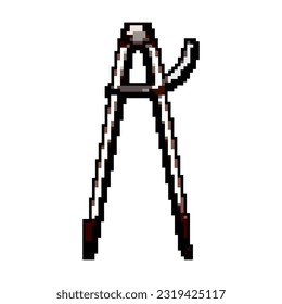 engineer compass divider game pixel art retro vector. bit engineer compass divider. old vintage illustration