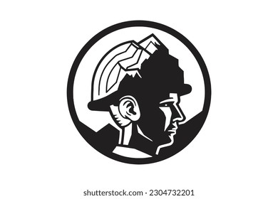  engineer construction civil Minimal Vector Logo Design Tshirt Sublimation Illustration Tattoo Art