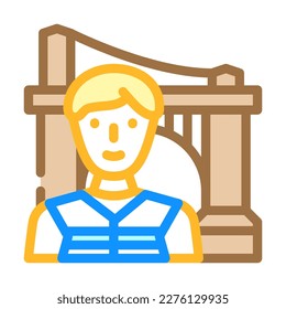 engineer construction color icon vector. engineer construction sign. isolated symbol illustration