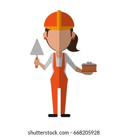 engineer construction or factory worker icon image 