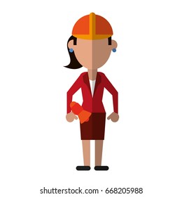 engineer construction or factory worker icon image 