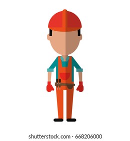 engineer construction or factory worker icon image 