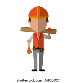 engineer construction or factory worker icon image 