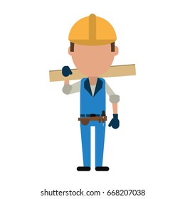 engineer construction or factory worker icon image 