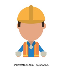 engineer construction or factory worker icon image 