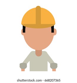 engineer construction or factory worker icon image 