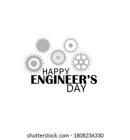 Engineer day 15 September with tools,Vector illustration