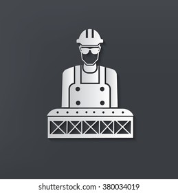 Engineer design on clean background,vector