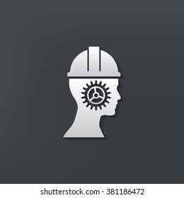 Engineer design on clean background,vector