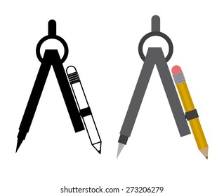 Engineer design over white background, vector illustration