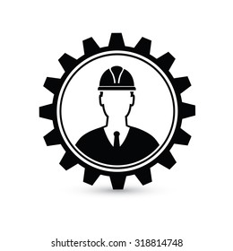 Diseño ingeniero,concepto de equipo sobre fondo blanco,vector limpio