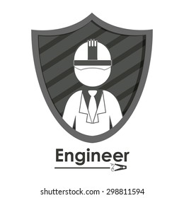 Engineer digital design, vector illustration eps 10