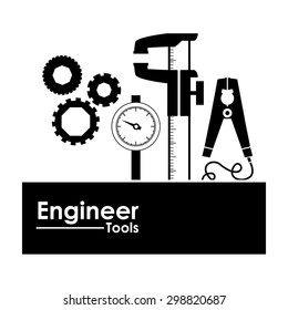 Engineer digital design, vector illustration eps 10