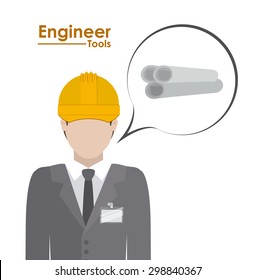 Engineer digital design, vector illustration eps 10