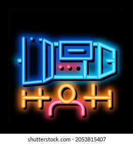Engineer Engine neon light sign vector. Glowing bright icon Engineer Engine sign. transparent symbol illustration