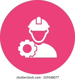 Engineer, engineering, construction icon vector image. Can also be used for activities. Suitable for use on web apps, mobile apps and print media.