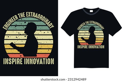 Engineer the Extraordinary Inspire Innovation - Engineering T-shirt Design, SVG Files for Cutting, Handmade calligraphy vector illustration, Hand written vector sign svg