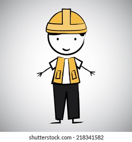 engineer graphic design , vector illustration