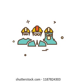 engineer Group icon design vector