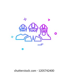 engineer Group icon design vector