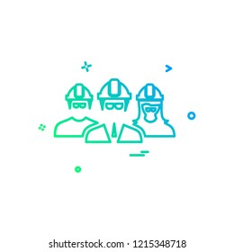 engineer Group icon design vector