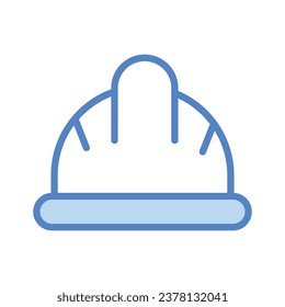Engineer Hat icon isolate white background vector stock illustration