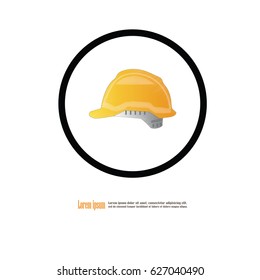 Engineer hat.hard hat icon.vector illustration.