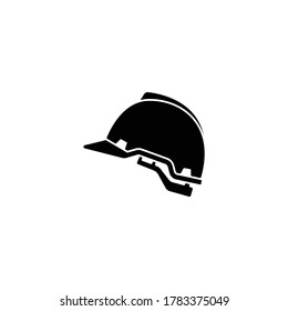 Engineer helmet icon isolated on white background