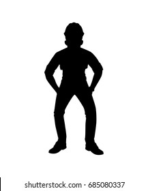 Engineer with Helmet Silhouette isolated vector