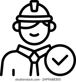 Engineer Icon. Civil Engineer Icon