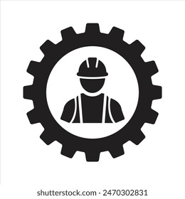 Engineer icon. Construction expert icon